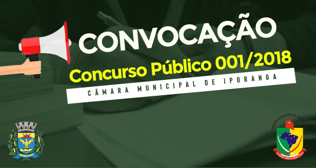 CONVOCAÇÃO DO CONCURSO PÚBLICO 001/2018